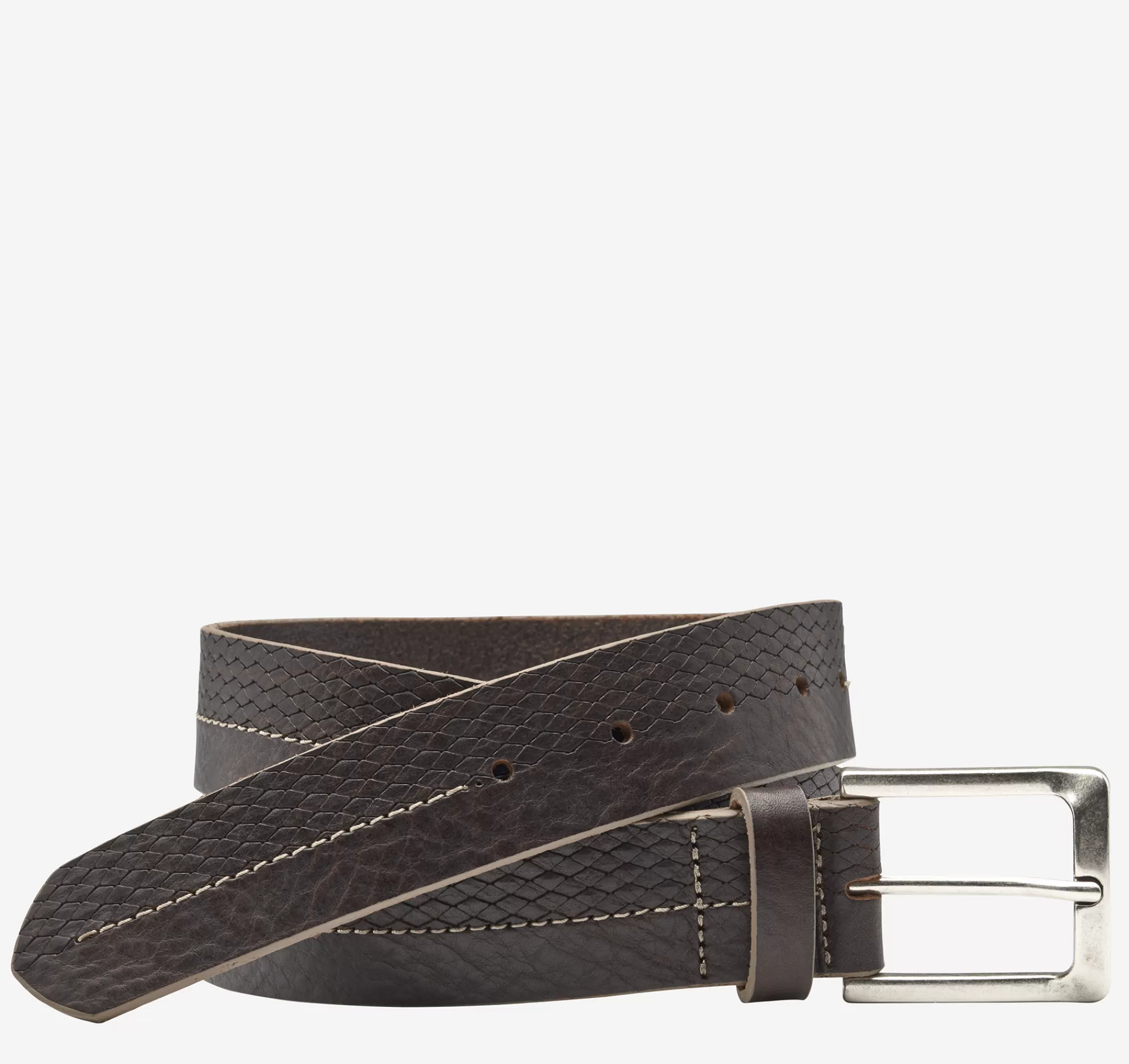 Clearance Basketweave Embossed Belt Belts