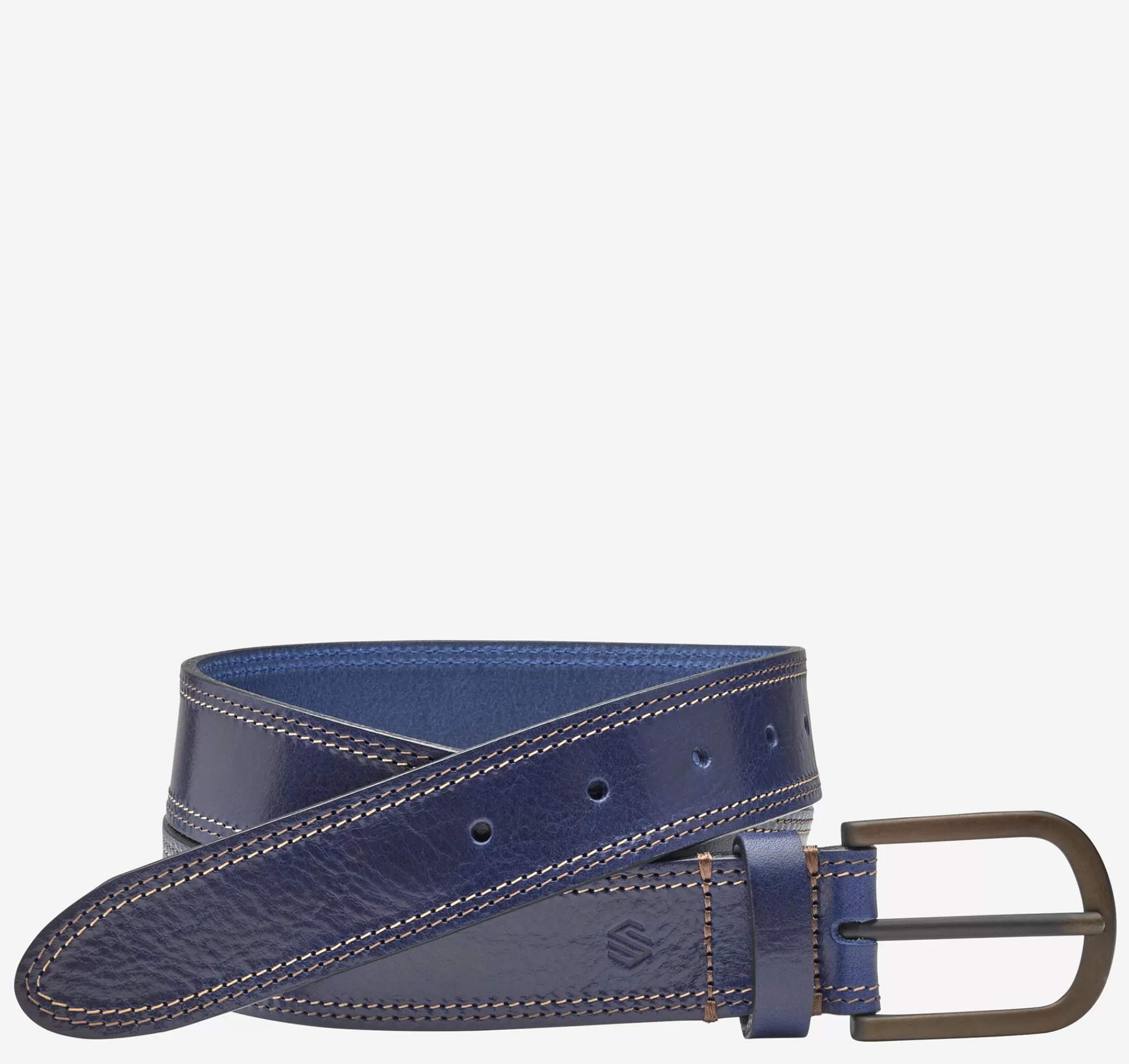 Online Double Contrast Stitched Belt Belts