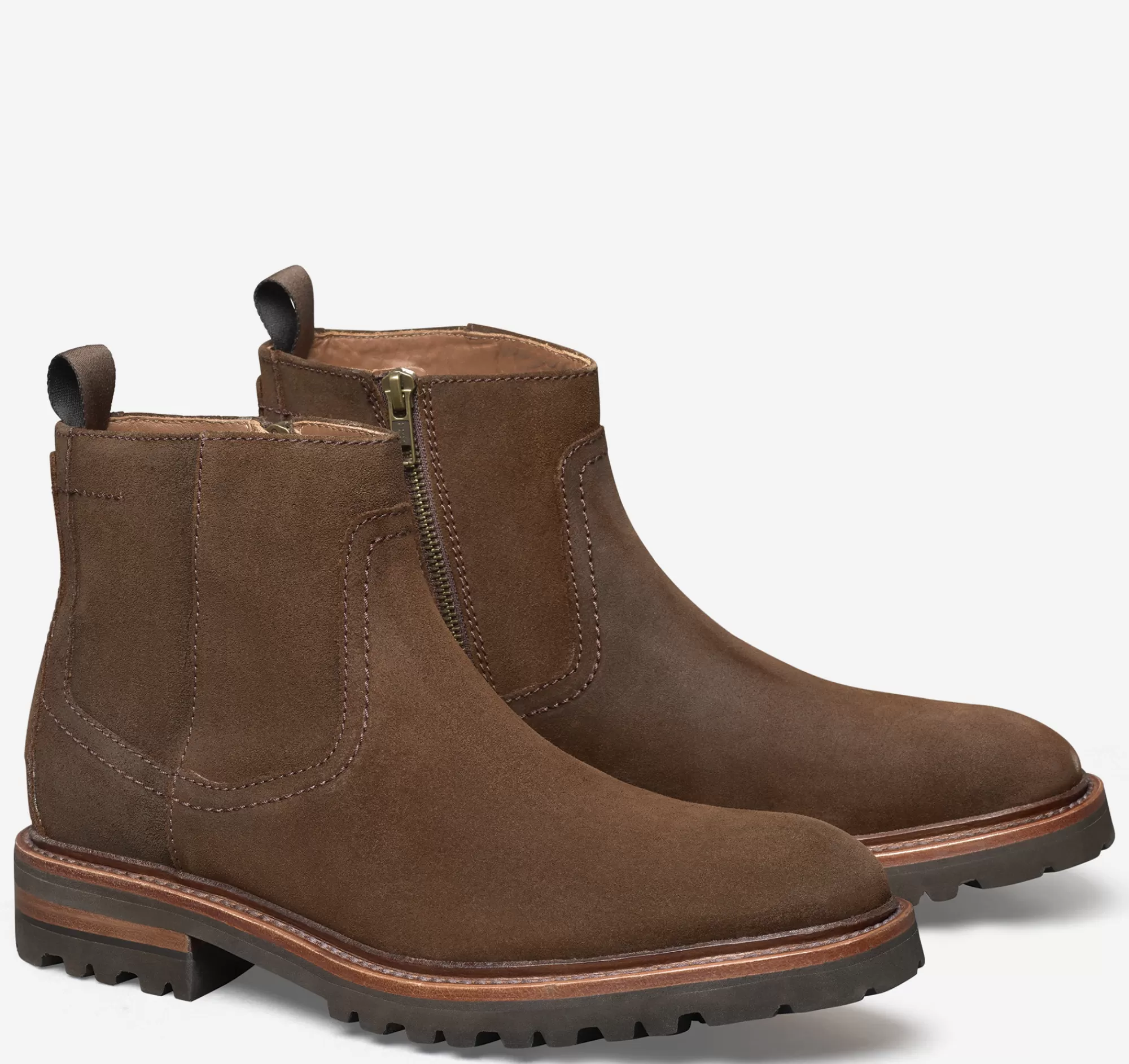 New Dudley Lug Zip Boot J&M Collection | Boots