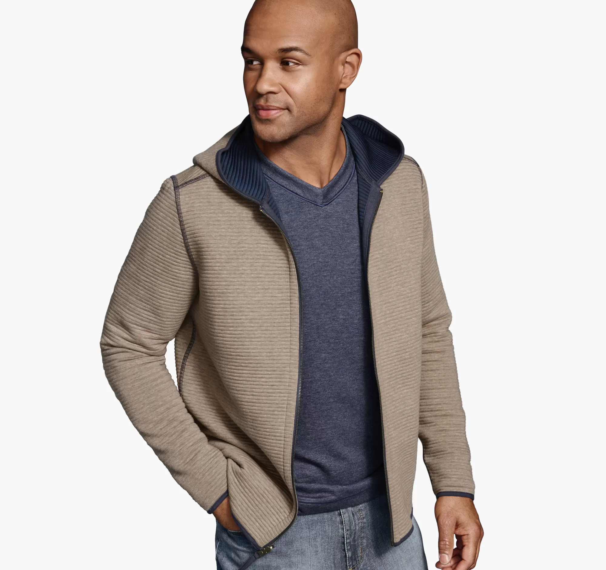 Hot Reversible Channel Quilted Hoodie End of Season Sale | Amherst