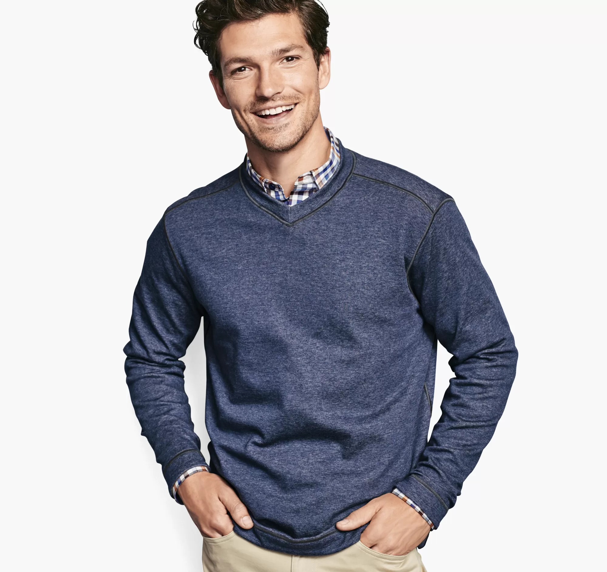 Cheap Reversible Long-Sleeve V-Neck End of Season Sale