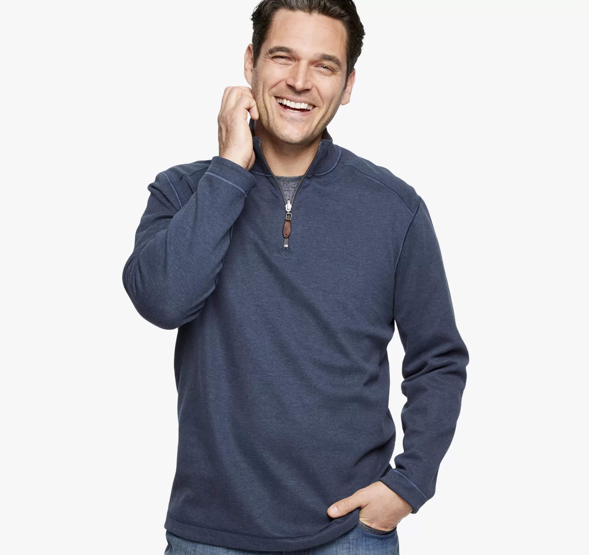 Shop Reversible Solid Quarter-Zip Sweaters & Knits