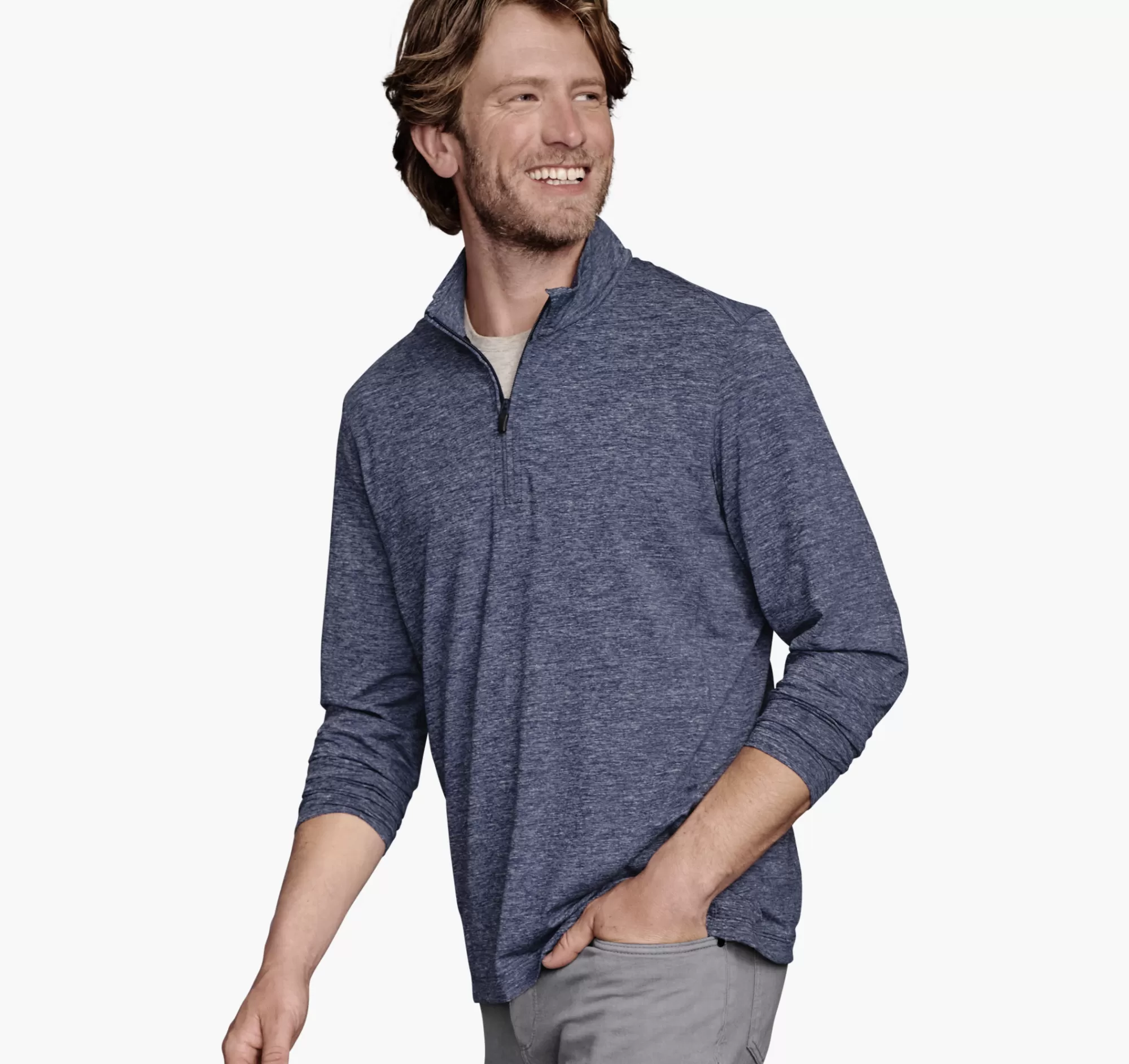 Store XC4® Heathered Performance Quarter-Zip XC4® | Golf Collection