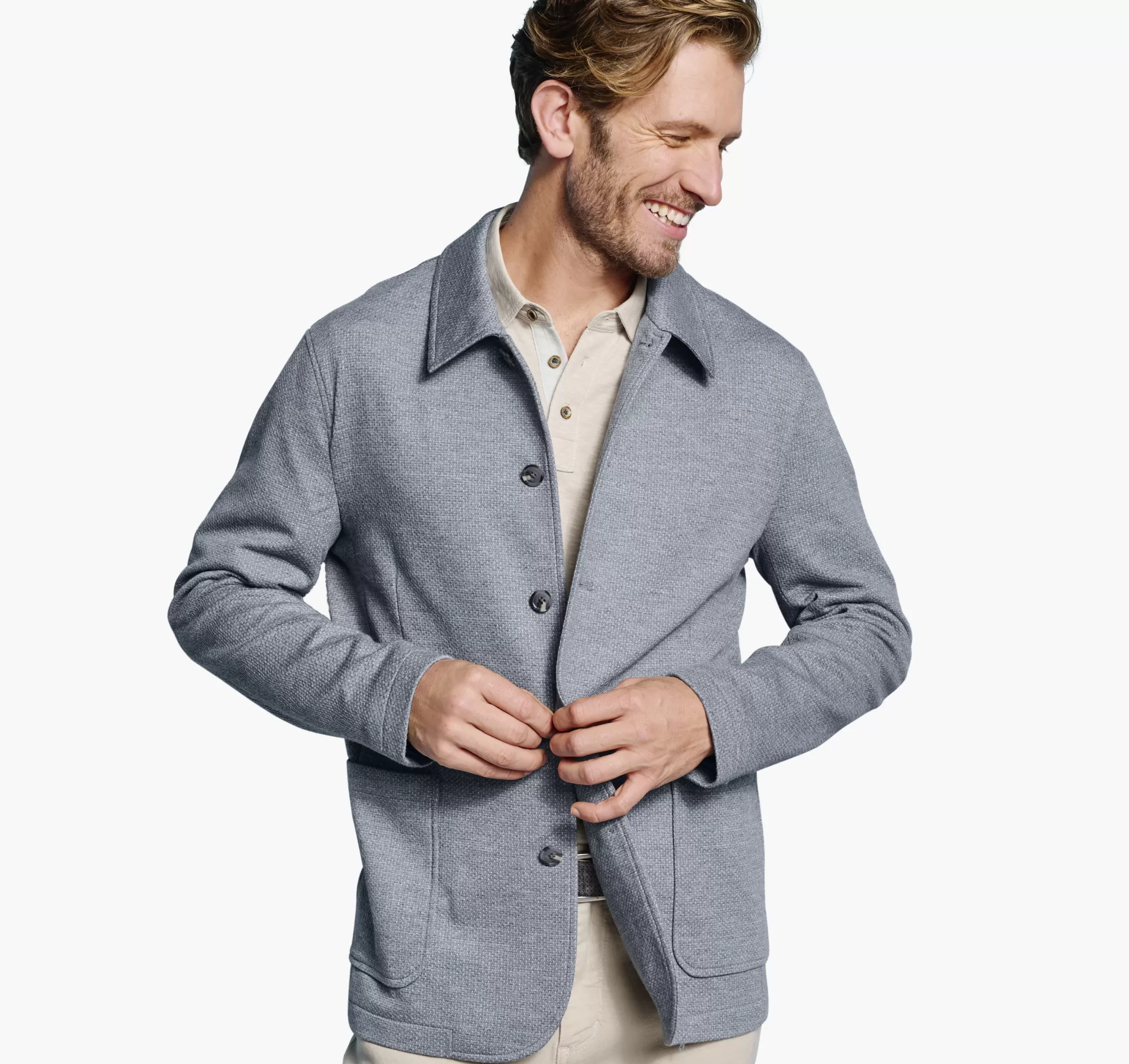 Store XC Flex® Knit Full-Button Blazer Blazers